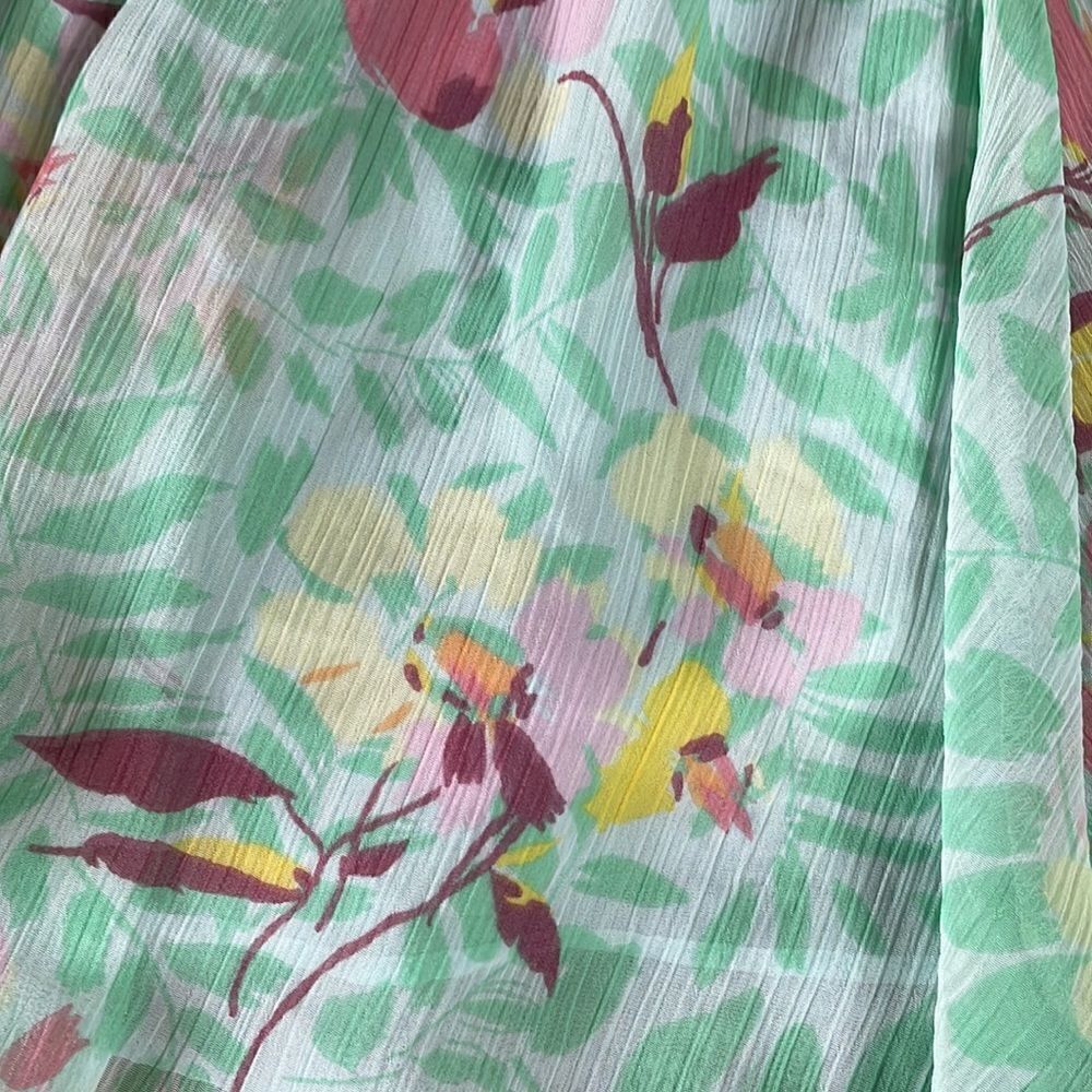 GAP Bright Multicolored Floral Skirt w/ Lining & Zipper on Side (Size:0) - Picture 7 of 14